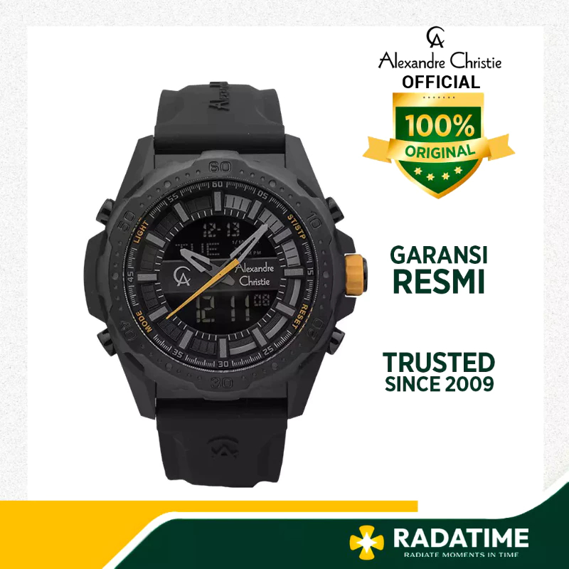 Jam Tangan Pria Alexandre Christie DiGi 100% Original 9370 MHRIPBAYL