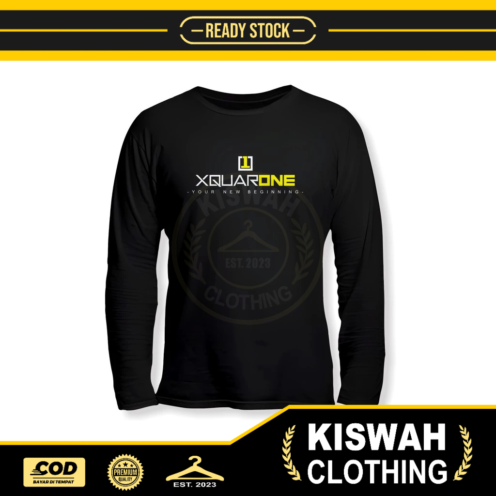 Kaos Tshirt Polygon XquarOne Lengan Panjang Baju Sport
