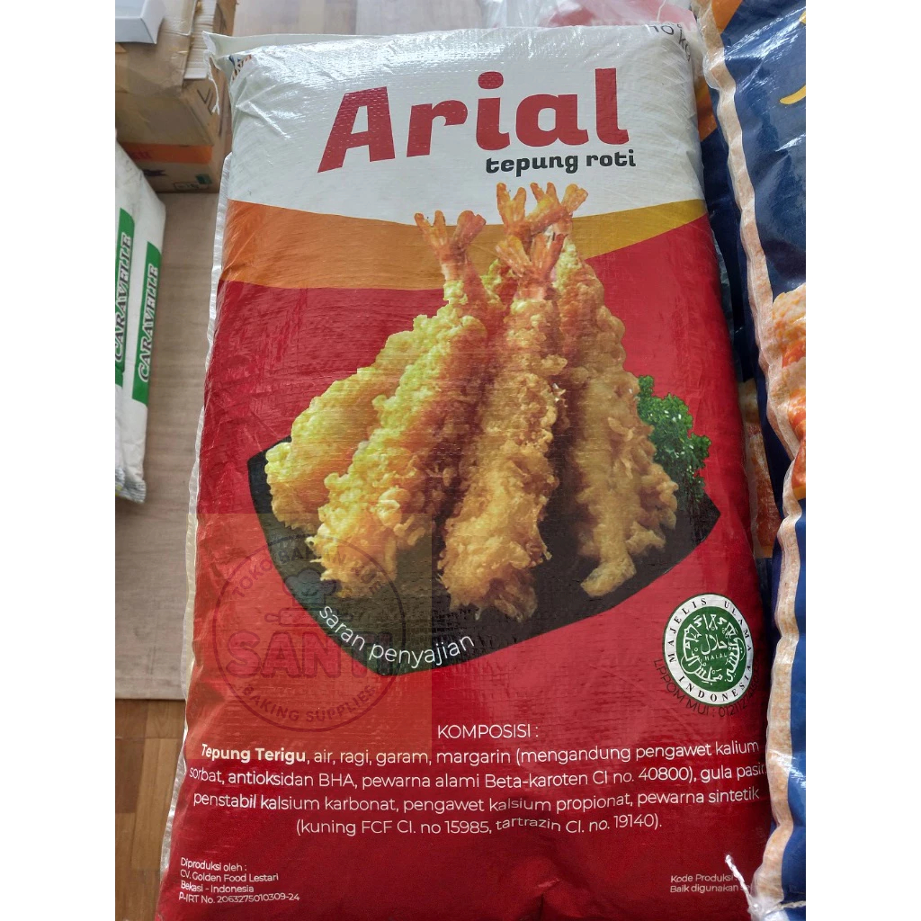 Arial | Breadcrumbs / Tepung Panir / Tepung Roti (Orange Mix) | 10 Kg
