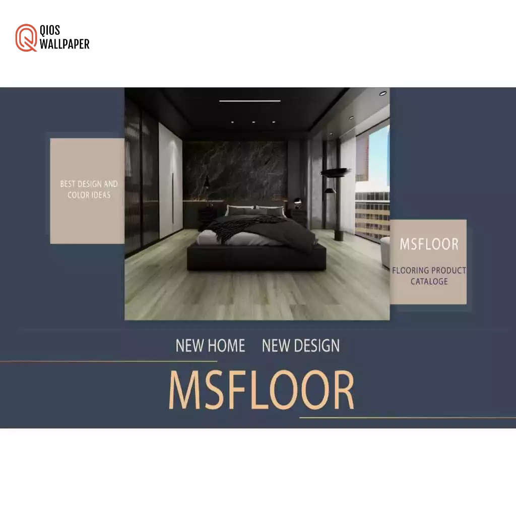 Lantai SPC MSFLOOR / Vinyl lantai 4+1mm / Vinyl SPC Msfloor serat kayu / cover area 2,23m2