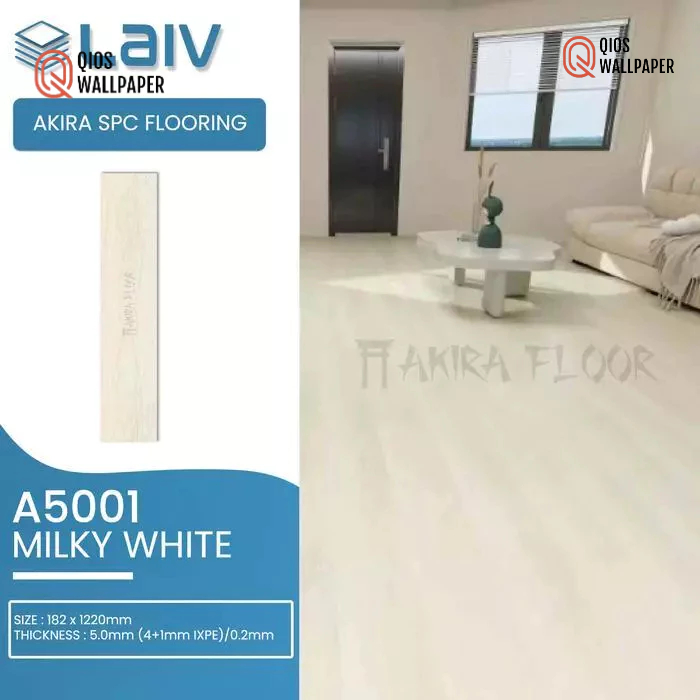 LAIV SPC 5mm Akira Series Flooring Clip Wood Lantai Kayu IXPE Busa Foam Parkit SPC Klik Sistem - A50