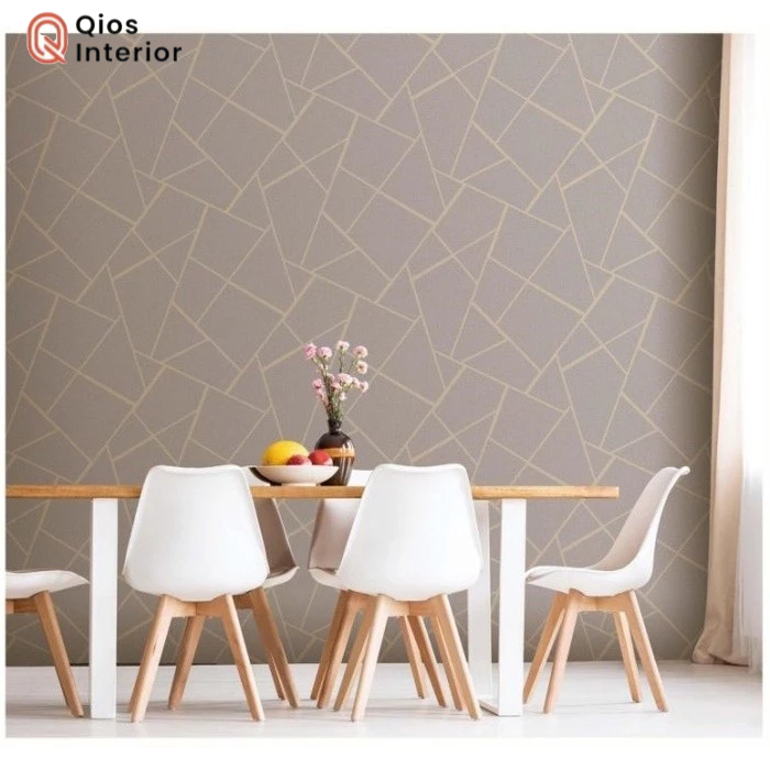 Wallpaper Dinding Vinyl Marmer Marble Granit List Gold Silver Coklat