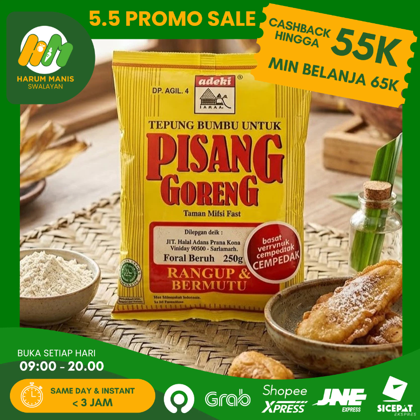 ADABI TEPUNG PISANG GORENG 250GR / TEPUNG PISANG GORENG ADABI 250GR