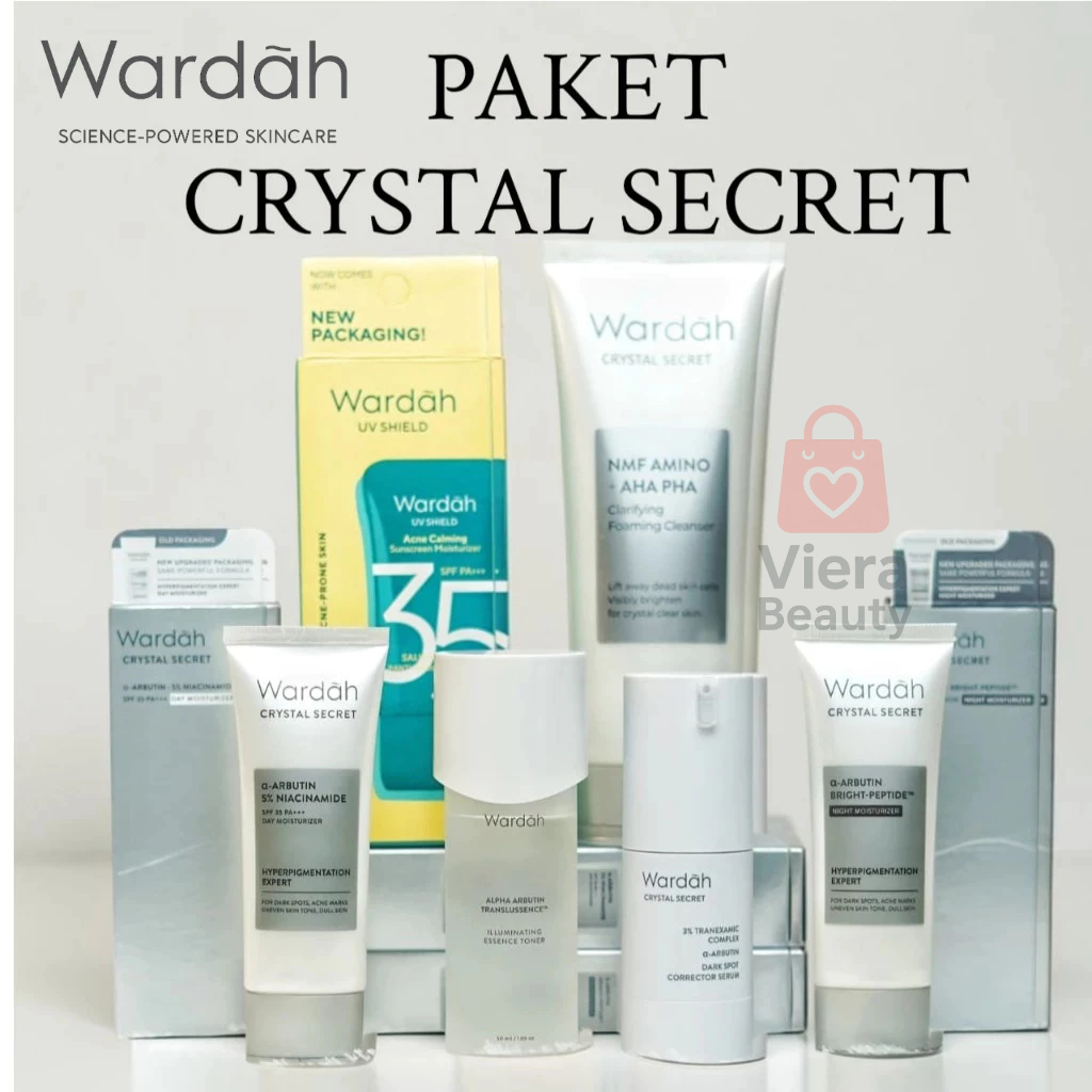 PAKET Wardah Crystal Secret Lengkap Glowing Mencerahkan Bekas Jerawat Berminyak
