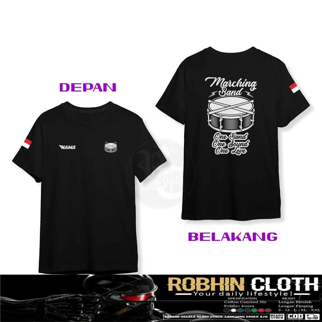 Kaos Baju Marching Band Gratis Nama DB Kaos Distro