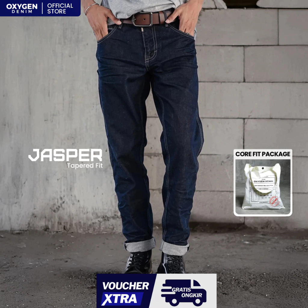 Oxygen Denim Jasper Tapered Jeans
