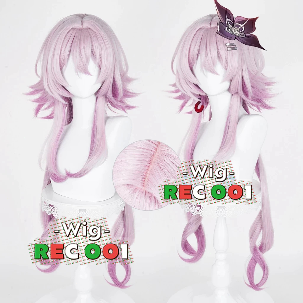 M Wig March 7th Evernight Cosplay Honkai: Star Rail Orang Dewasa/Anak-Anak Dapat Menggunakannya
