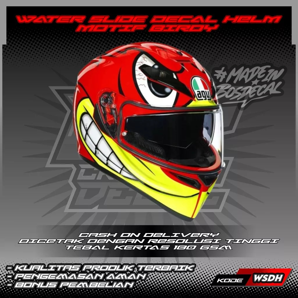 WATER SLIDE DECAL HELM MOTIF BIRDY