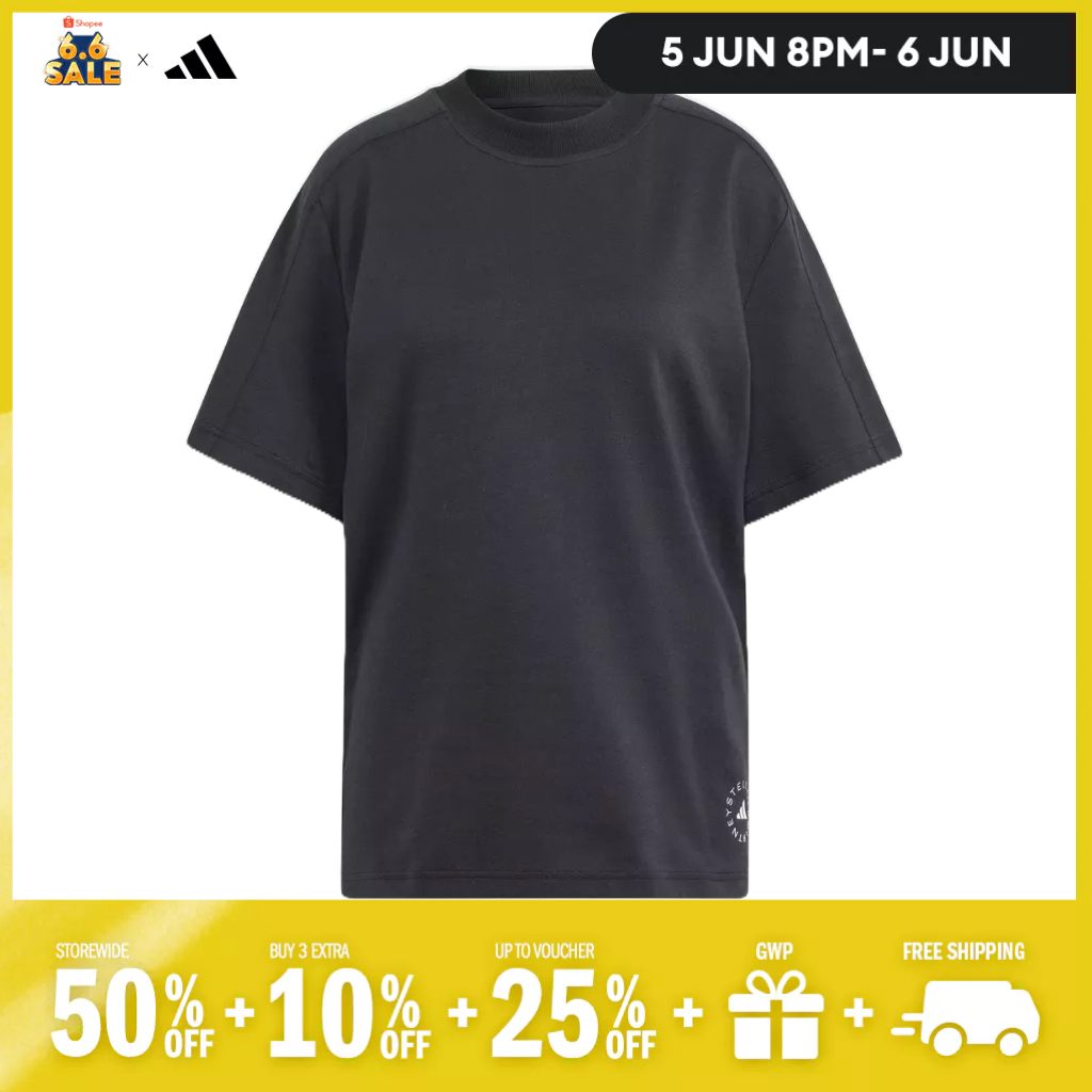 adidas Lifestyle adidas by Stella McCartney Logo Tee Women Black IB6854