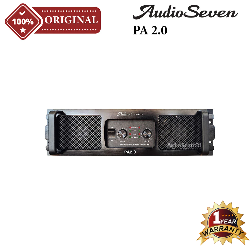 Power Amplifier 2 Channel AUDIO SEVEN PA 2.0 | PA 20 Original 2 x 4000 Watt