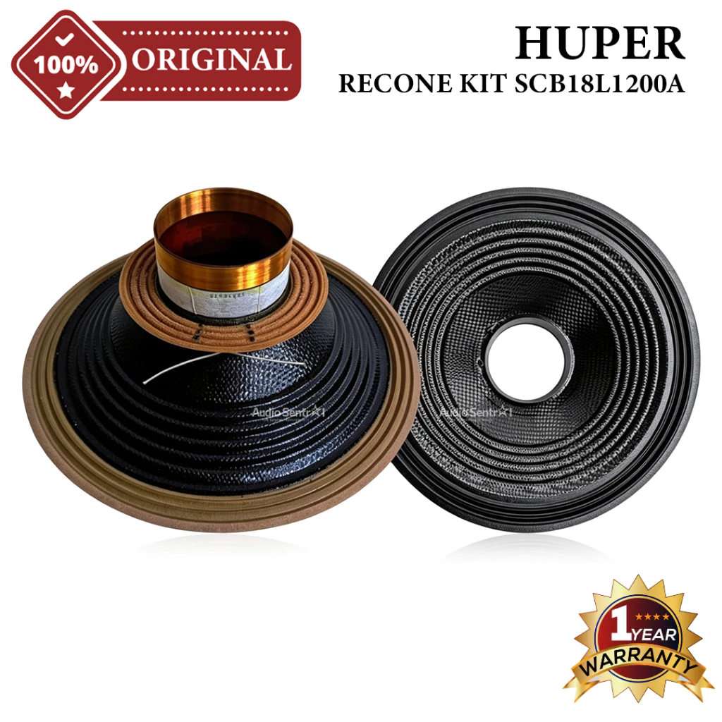 Recone Kit Daun Speaker 18 Inch HUPER SCB18L1200A | SCB 18L1200 A Original