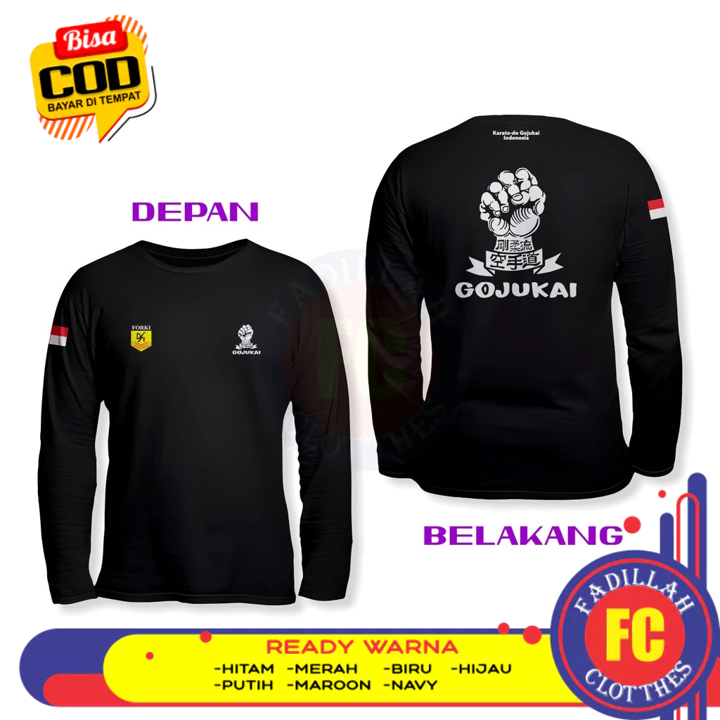 Baju Kaos PROSHOP Logo DB Lengan Panjang Kaos Distro