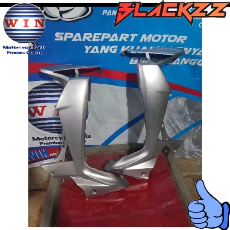 Legshield Luar KANAN KIRI Supra X 125 BATMAN SILVER 2007 2008 2009 2010 2011 2012 2013 2014 (KVL) Or