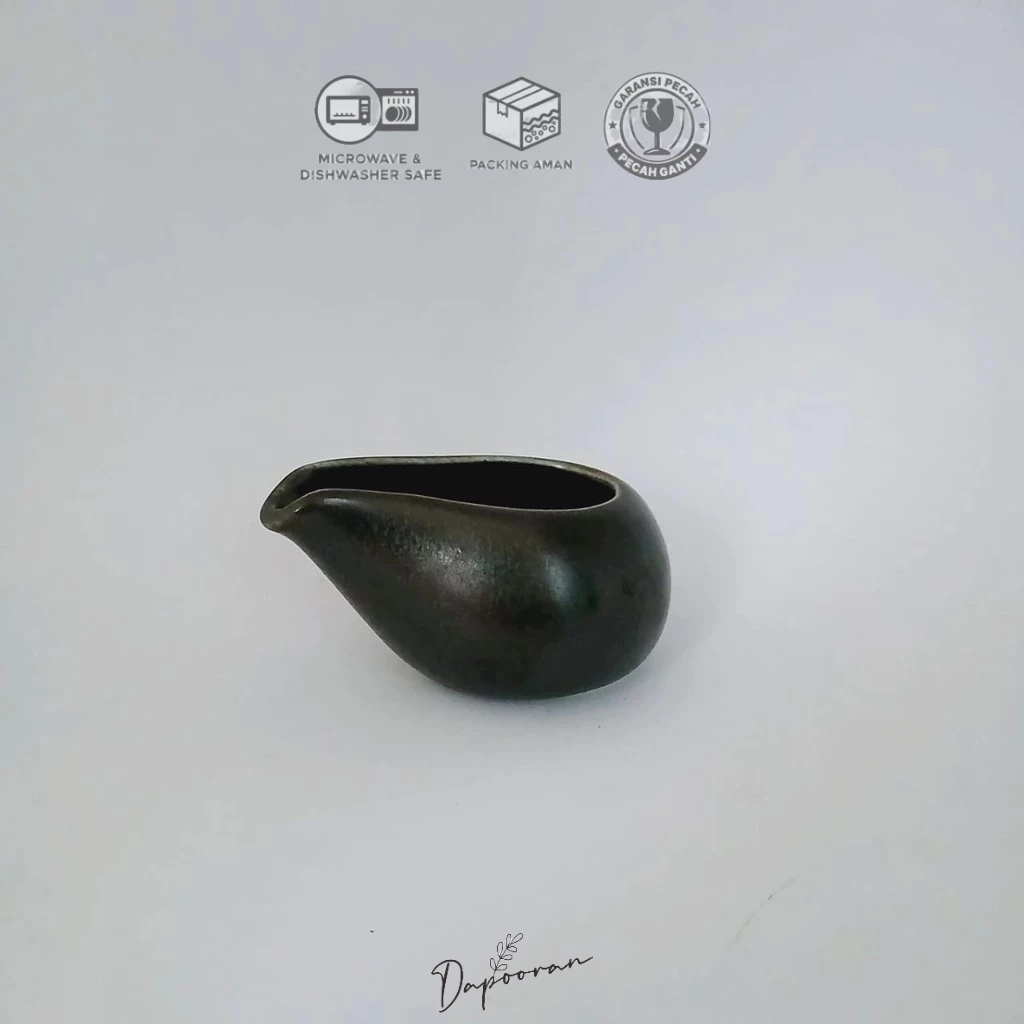 Black Aladdin Creamer Jug/Creamer Jug Keramik Cantik/Creamer Jug Aesthetic/Creamer Jug HORECA