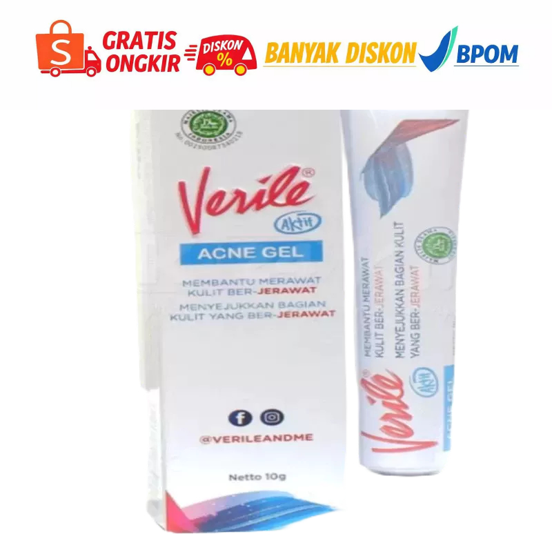 Verile Acne Gel 10 g / Totol Jerawat / Pengering Jerawat