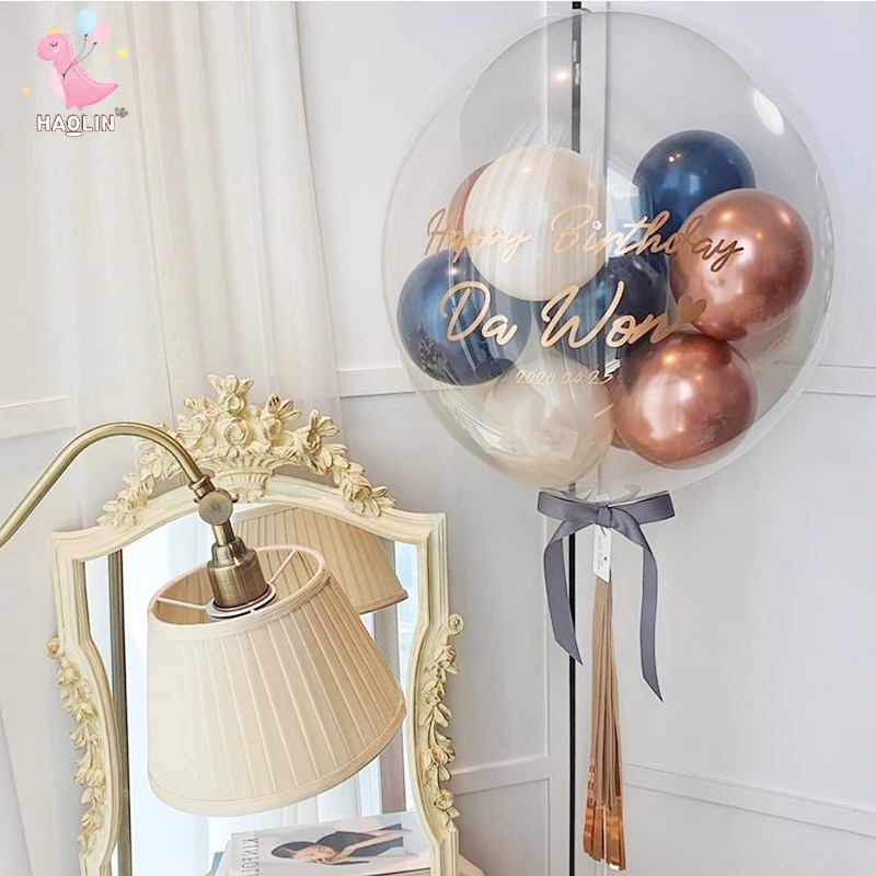 Balon PVC Jumbo Transparan 36 Inch | Balon Bobo Dekorasi -HL
