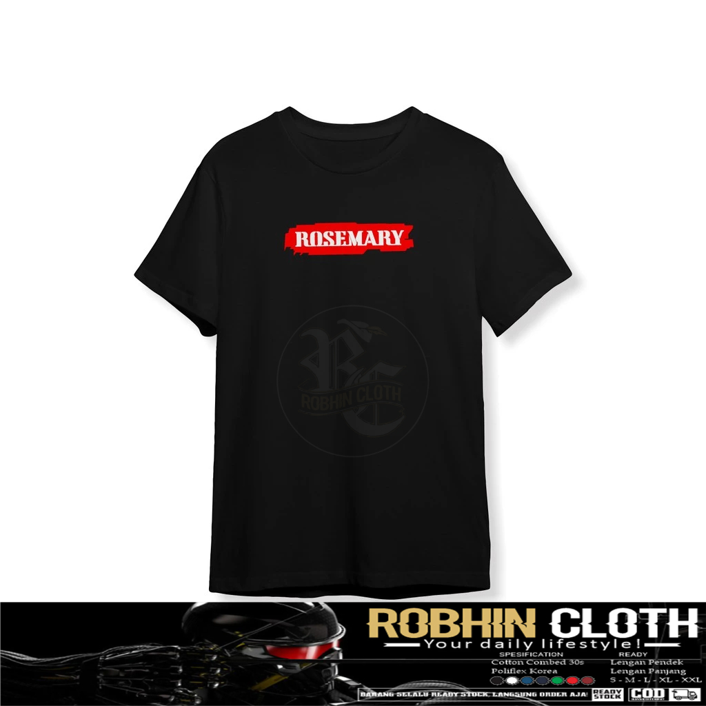 Kaos Baju Rosemary Baju Musik