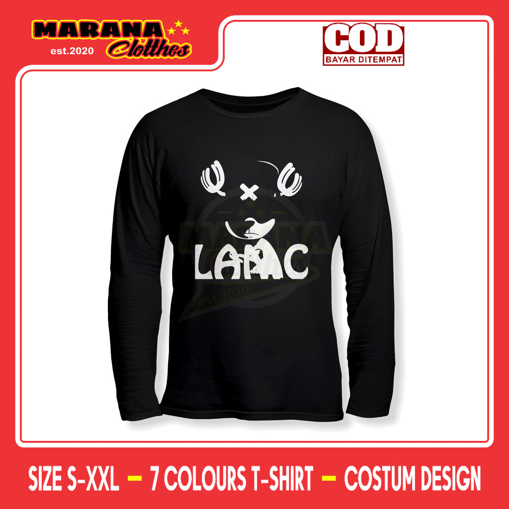 Kaos anime one piece tony choper Lengan Panjang Baju Anime