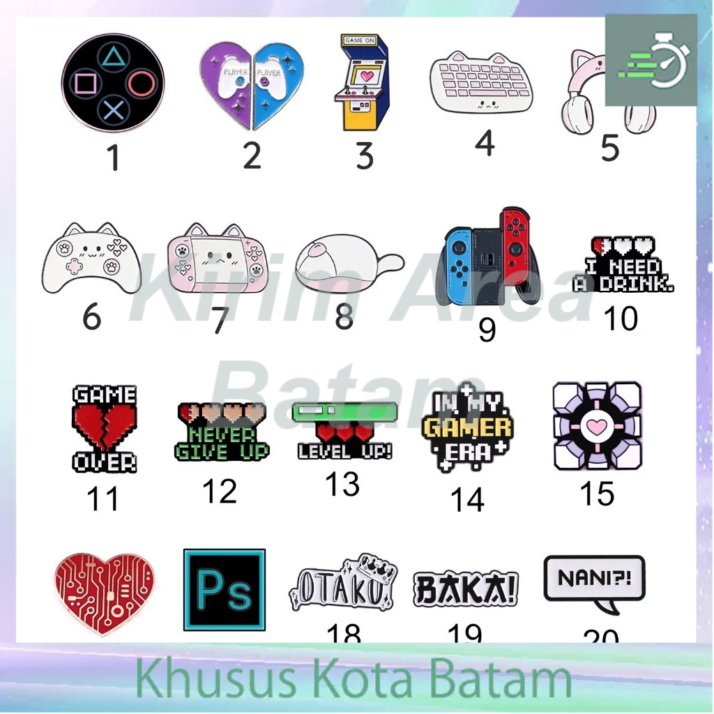 pin besi game controller console portal technology gamer otaku photoshop