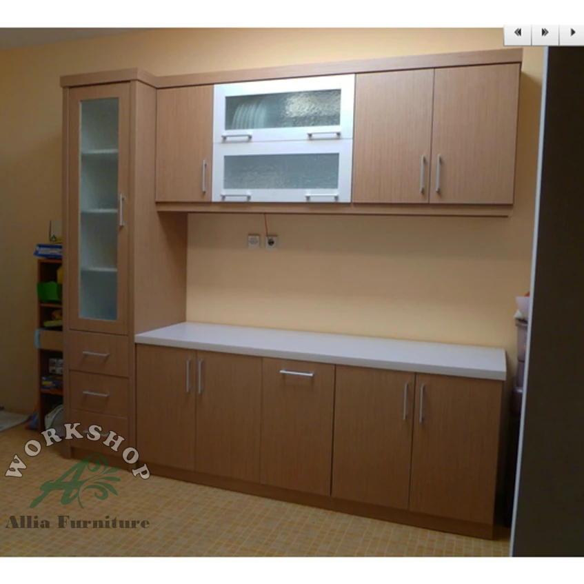 Lemari Rak Piring Minimalis Dapur Bersih Model Single Line Model Esse