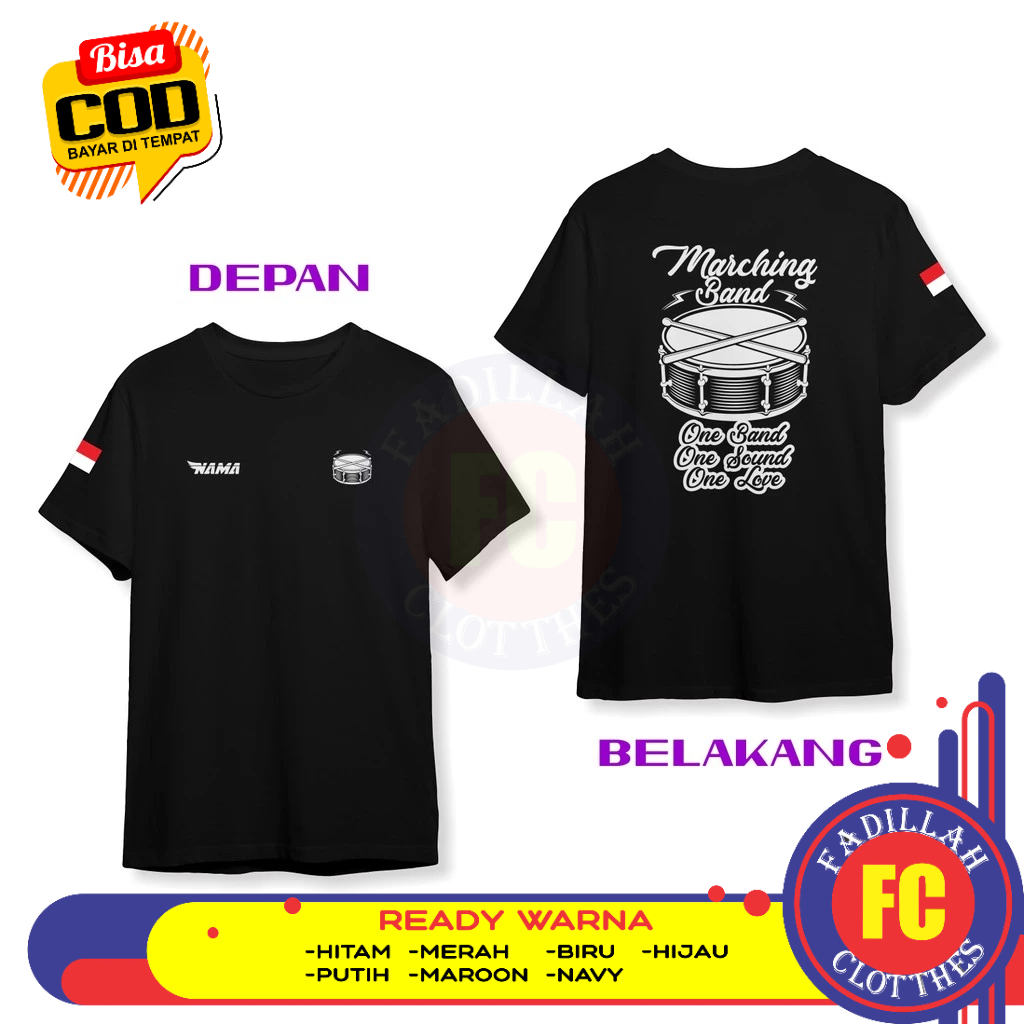 Baju Kaos Marching Band Gratis Nama DB Kaos Distro