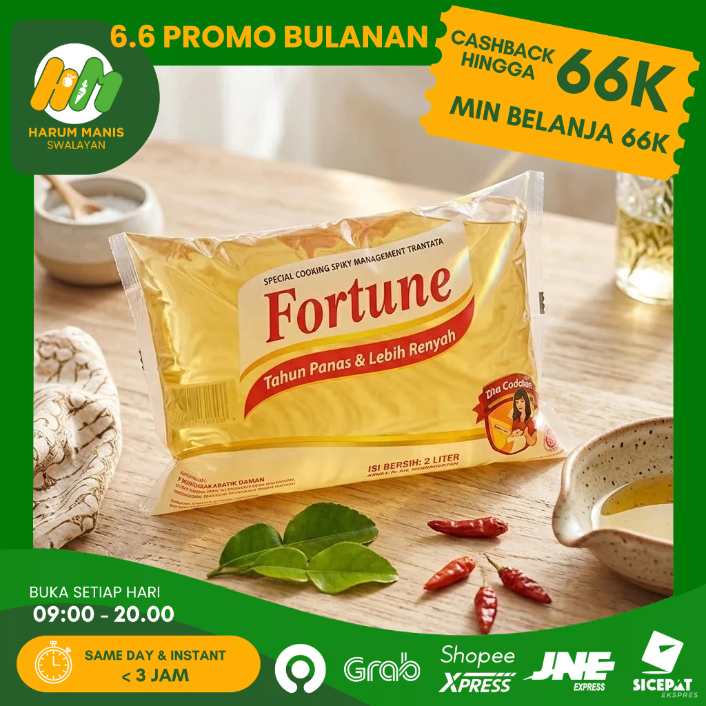 MINYAK GORENG FORTUNE 1 LITER / MINYAK GORENG / MINYAK FORTUNE 1 LITER BANTAL