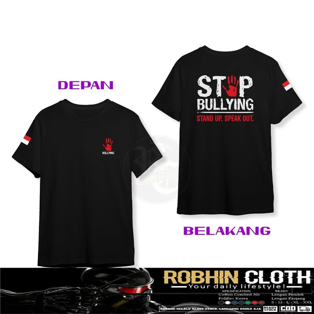 Kaos Baju Stop Bullying Anti Perundungan Agen Perubahan DB Kaos Distro