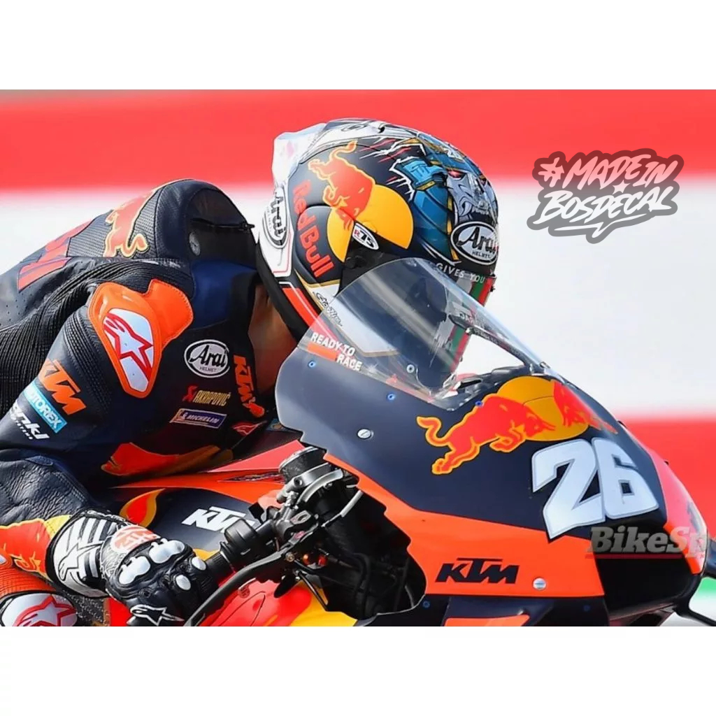 STIKER & WATER DECAL HELM MOTIF ARAI DANI PEDROSA