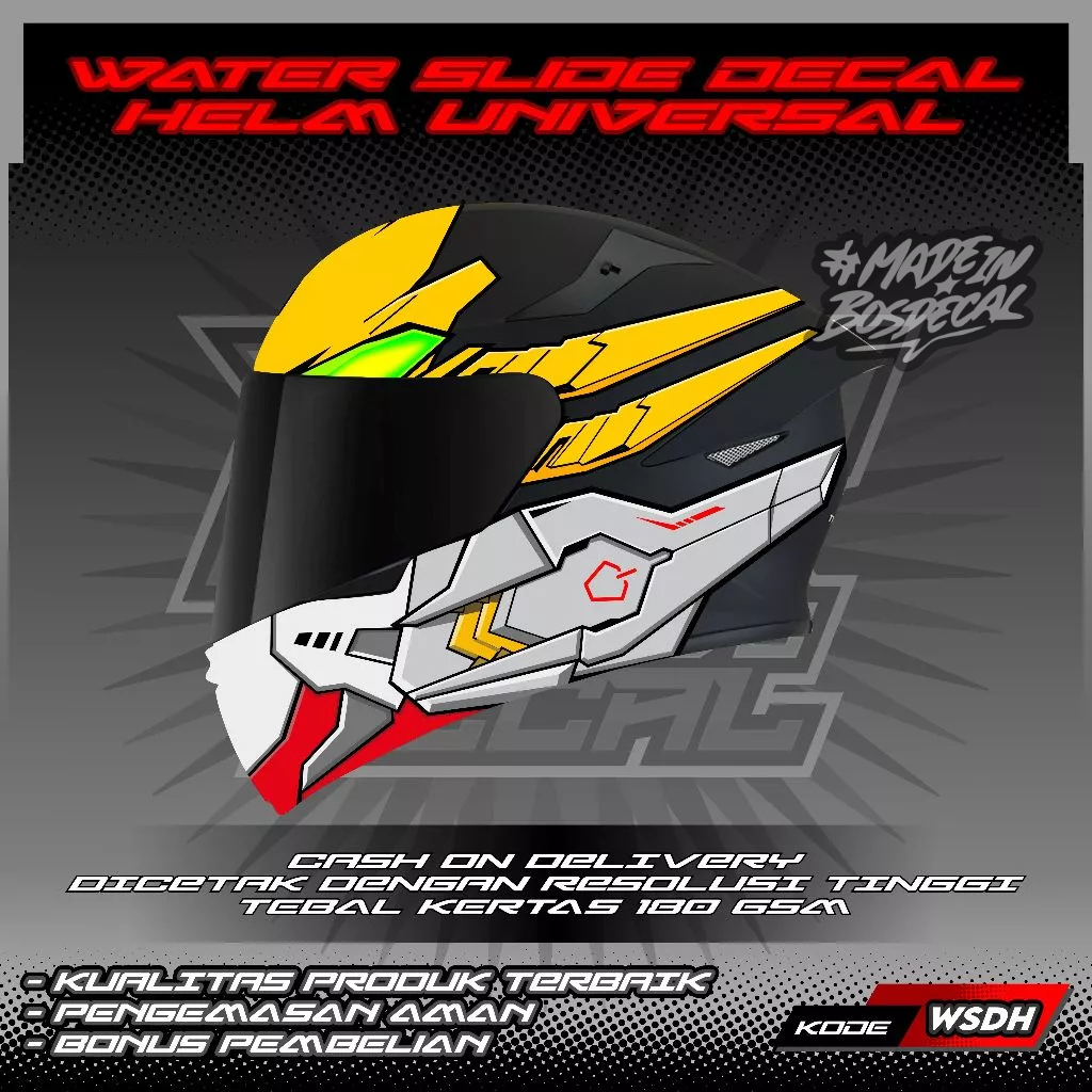 WATER SLIDE DECAL HELM GUNDAM BARBATOS LUPUS REX