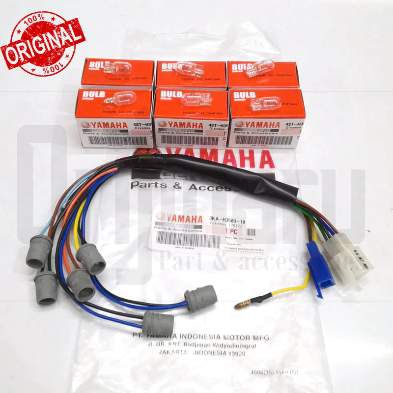 KABEL SOCKET BOHLAM SPIDOMETER SPIDO METER SPEEDOMETER RXKING RX KING 2002-2006 ORI ORIGINAL 3KA-H35