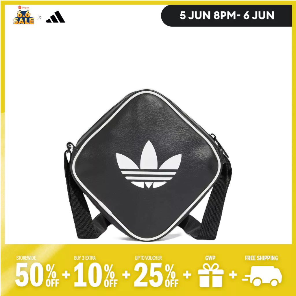 adidas Lifestyle Adicolor Classic Diamond Bag Unisex Black JD5550