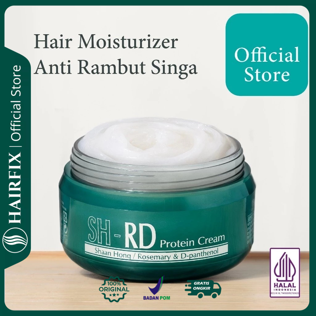 SH-RD Protein Cream | Leave In Treatment & Vitamin Rambut Kering, Ngembang & Kusut