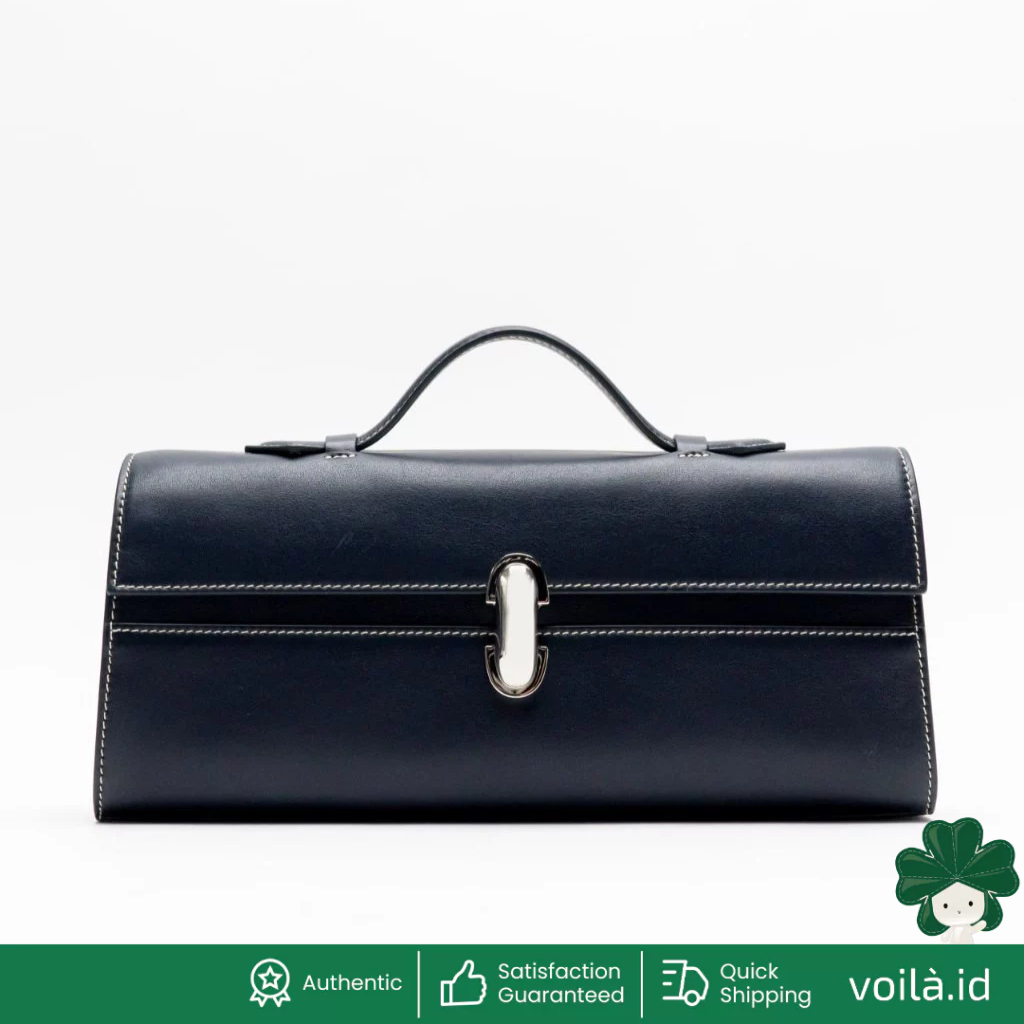 Slim Pochette Calfskin Leather Black