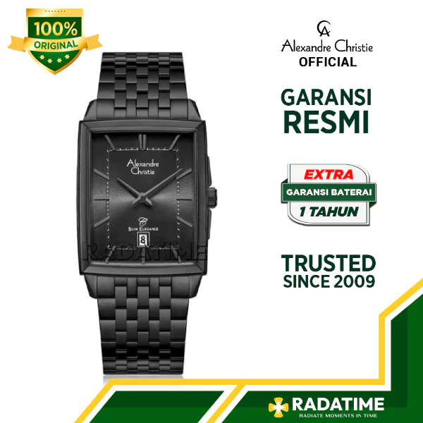 Jam Tangan Pria Alexandre Christie 8708 MDBIPBA Slim Elegance 100% Original