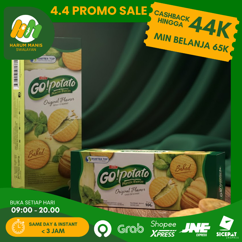 PREMIUM BRIO GO POTATO 104GR / GO POTATO 104GR / BISKUIT KENTANG GO POTATO