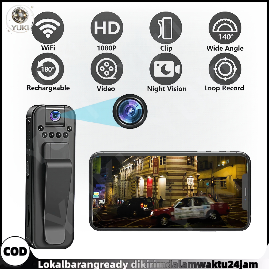 CCTV Mini Kamera WIFI HD 1080P CCTV HD 1920P 180° Mini Camcorder Body Cam Spy Kamera WIFI Dash Cam M