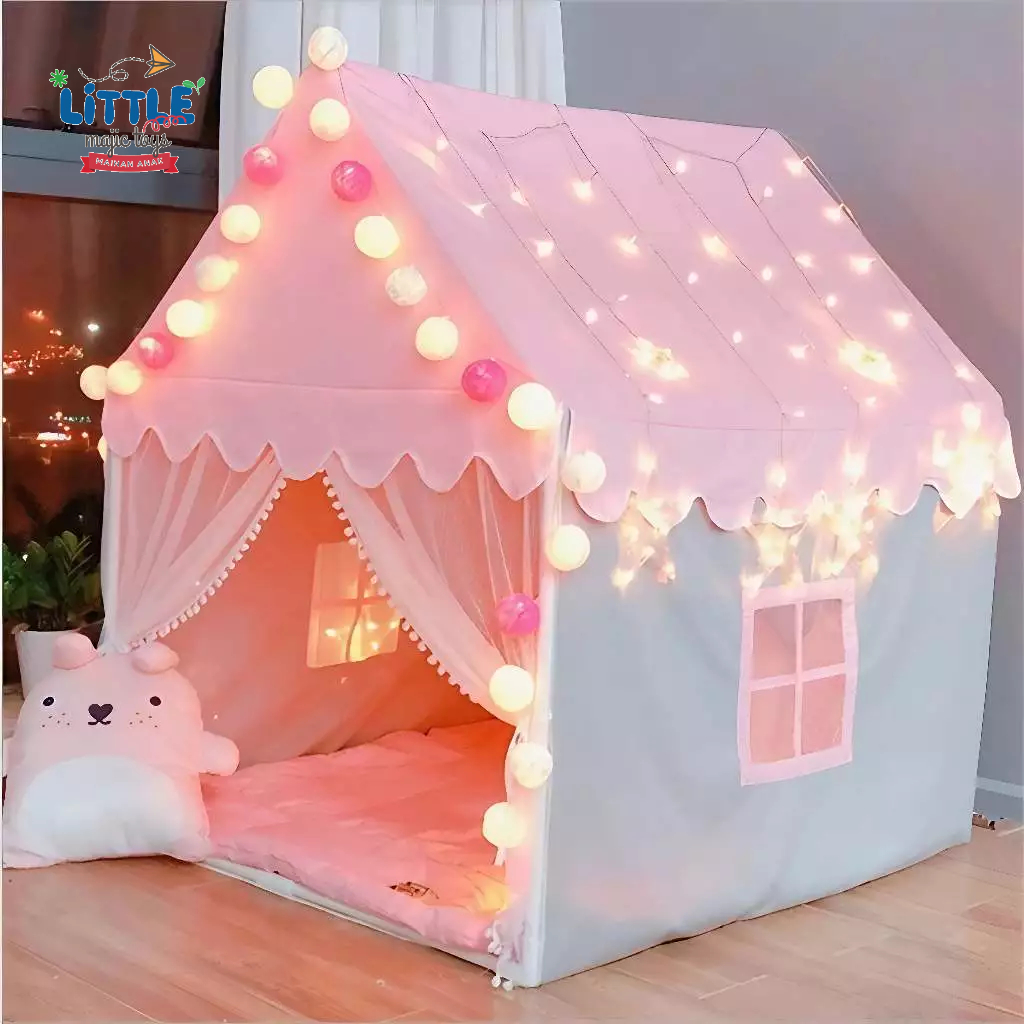Tenda Anak Perempuan Mainan Tenda Jumbo Kastil Rumah Rumahan Istana Tenda Anak Princess Indoor Outdo
