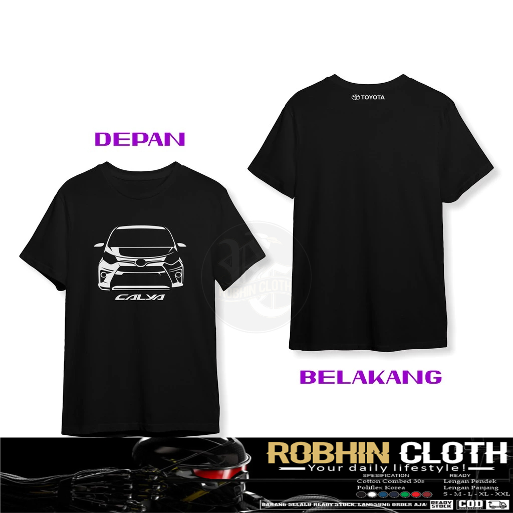 Kaos Baju Toyota Calya Toyota DB Baju Otomotif