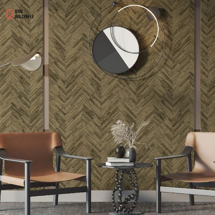 WALLPAPER MURAH DINDING RUANGAN TV KAYU VINTAGE MINIMALIS PREMIUM