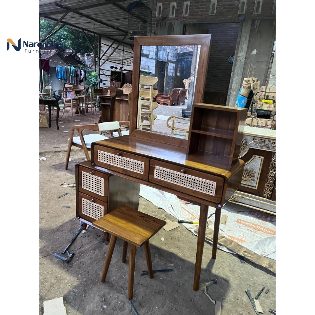 MEJA RIAS MINIMALIS JATI JEPARA ( TOLET MEJA RIAS)