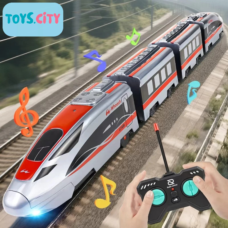 Mainan Kereta Api Remote Control Whoosh Kereta Cepat RC High Speed Train Mobil Remote Anak