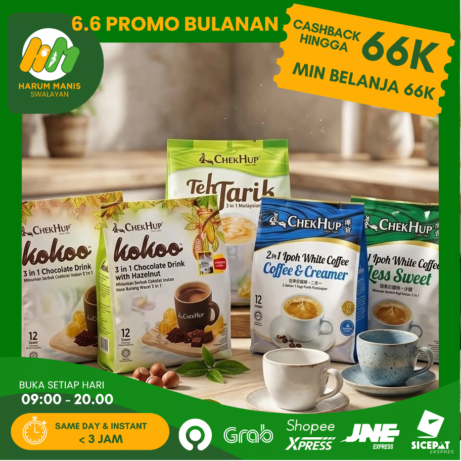 KOPI CHEK HUP / CHEK HUP WHITE COFFEE 12PCS / CHEK HUP TEH TARIK 12PCS