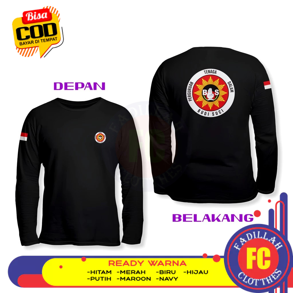 Baju Kaos Silat Perguruan Tenaga Dalam Budi Suci DB Lengan Panjang Kaos Distro