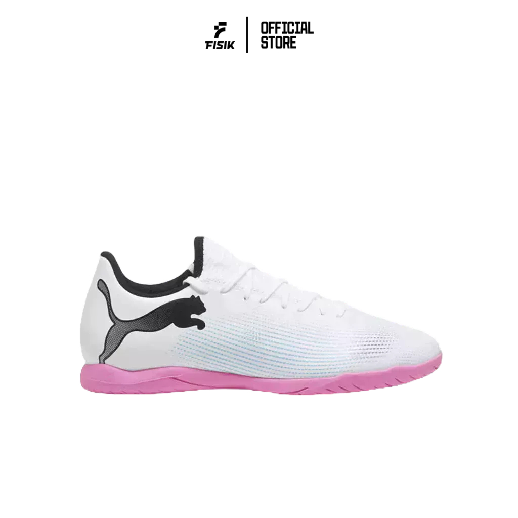 PUMA SEPATU FUTSAL FUTURE 7 PLAY IT PUMA WHITE PUMA BLACK POISON PINK PUM10772701