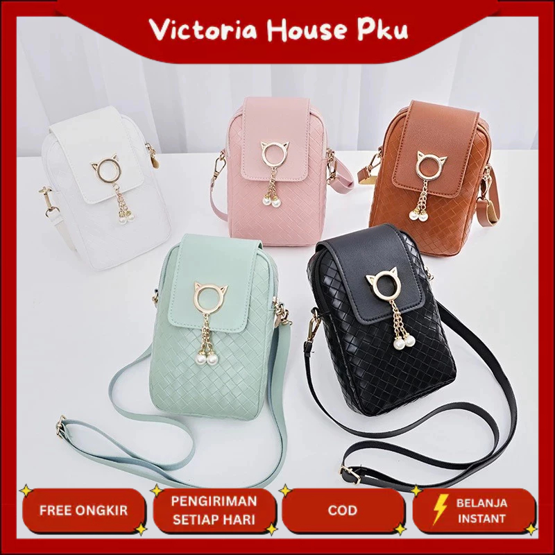 VHP - E006 Tas Selempang Wanita Tas HandPhone Fashion Korea Kekinian Dompet HP