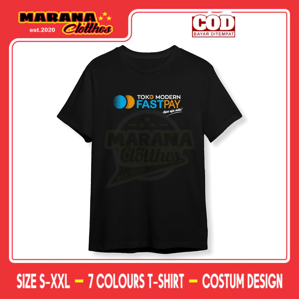 Kaos Toko Modern FASTPAY Logo Baju Perusahaan