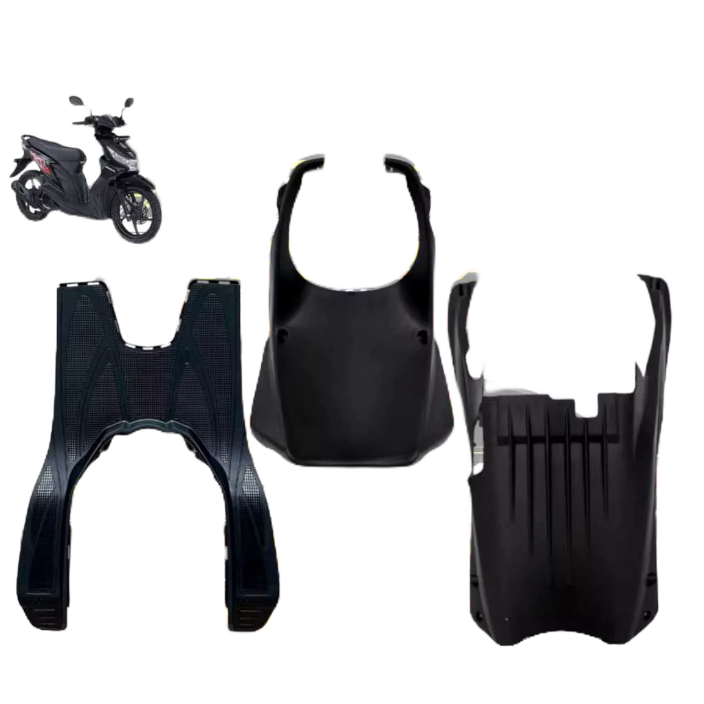 Pijakan Kaki + Dasbor Kolong + Paruh Beat Karbu / Footrest Injakan Atas Bawah Dek Kolong Dan Spoiler