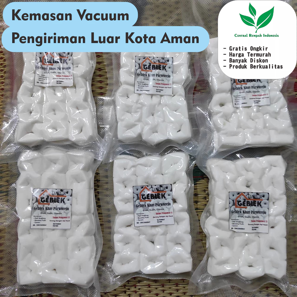 Geblek Pati Singkong Mentah 1 Kg Asli Khas Purworejo / Kulon Progo Tanpa pengawet by Dapur Geblek