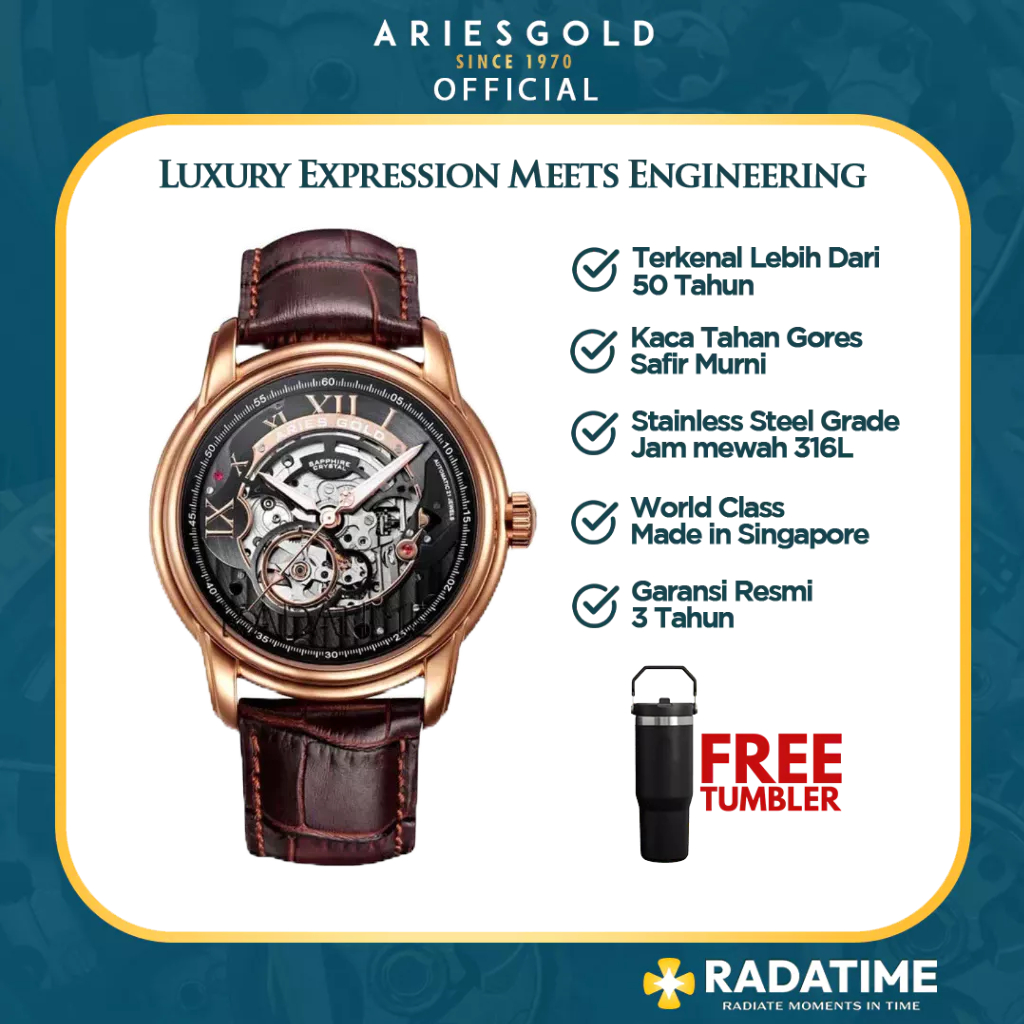 [FREE TUMBLER]  Aries Gold Infinum El Toro G-9005A-RG-BK