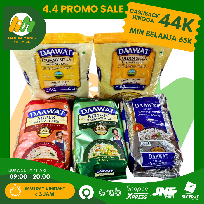 BERAS DAAWAT BASMATI 1 KG / BERAS INDIA / BERAS PREMIUM BASMATI